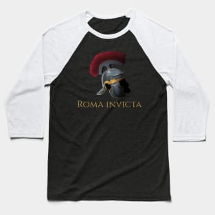 Roma Invicta - Ancient Rome Legionary Helmet - Roman History Baseball T-Shirt